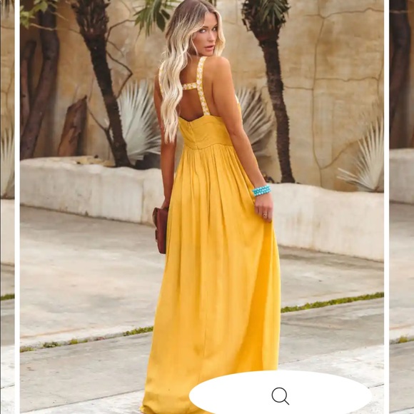 VICI CLUB TROPICANA EMBROIDERED MAXI DRESS - Picture 7 of 7